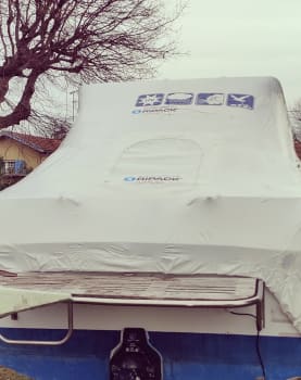 Dør Med Glidelås 90cmx120cm hvit