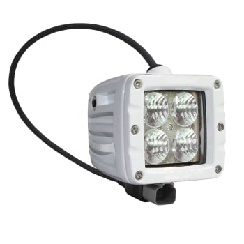 Dekkslyskaster LED 10cm 20W Hvit