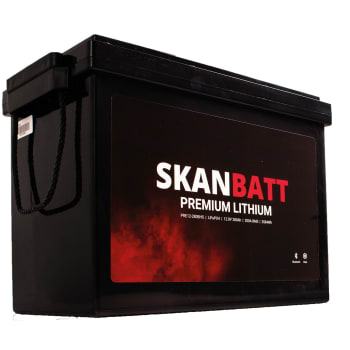 Skanbatt Premium Lithium 12V 280Ah 200A BMS Bluetooth Heat