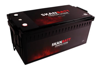 Skanbatt Premium Lithium 12V 300Ah 200A BMS Bluetooth Heat