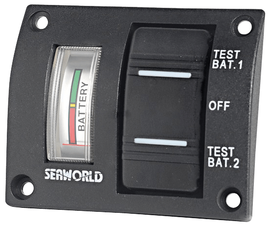 Bryterpanel for batteritest