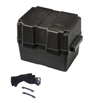 Batterikasse 280mm Sort