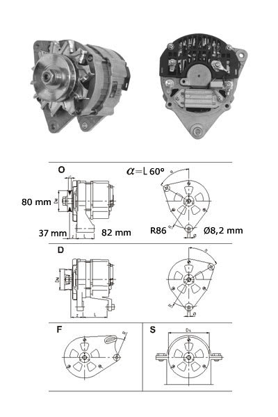 Dynamo 12V 70A LEA0437