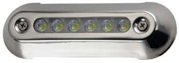 Undervannslys LED 5'' SS Blått Lys