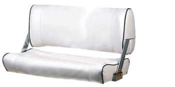 Båtsofa Twin 90 Hvit m/Blå kjeder 873+461