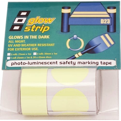 Fluoriserende Tape Gul 38mmx1m 2pk