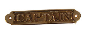 Messingskilt 155mm Captain