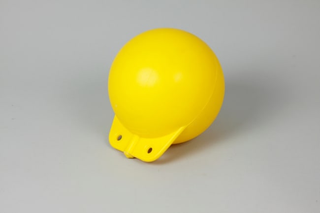 Garnblåse 20cm Hardplast Gul