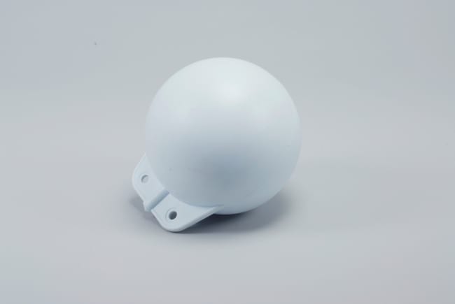 Garnblåse 20cm Hardplast Hvit