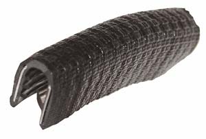 Kantlist Sort PVC - Forsterket Innlegg