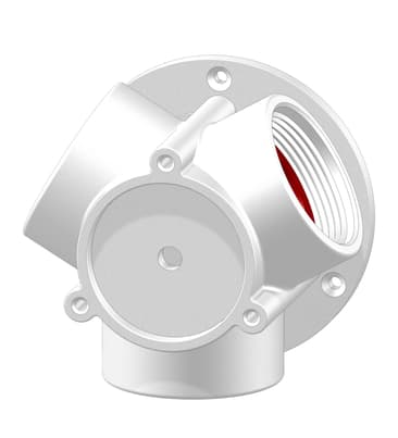TruDesign Y-kobling 3-veis 1 1/2" Hvit BSP