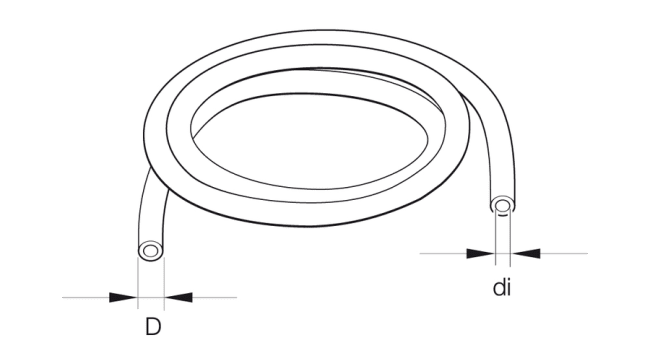Eberspächer Drivstoffslange Hvit 4mm/1,5mm