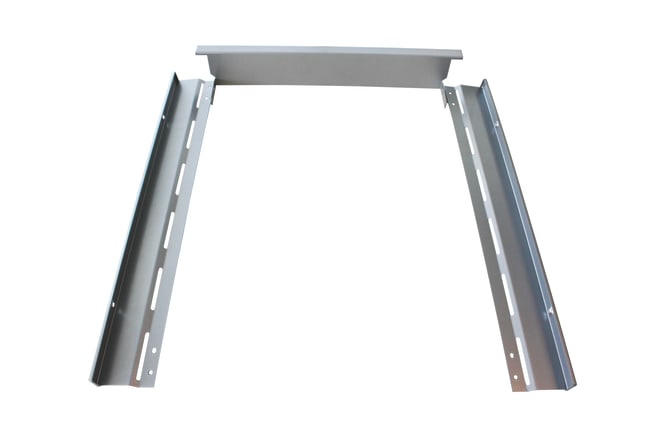 Isotherm 3-delt ramme (flush) sølv CR85 ELEGANCE