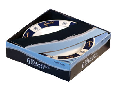Ocean Middagstallerken 10'' Porselen 4Pk