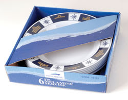 Ocean Melamine Suppetallerken 9'' 6pk