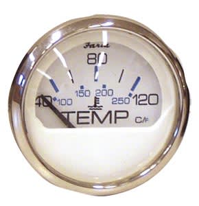 Faria Temperaturmåler 120 Gr 52mm 12V Hvit