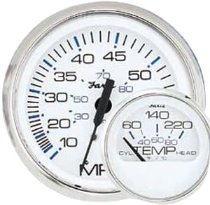 Faria Trimindikator Yamaha -96 52mm 12V Hvit