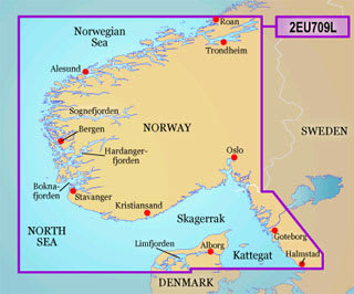 Bluechart G2 Vision VEU709L Norge Sør