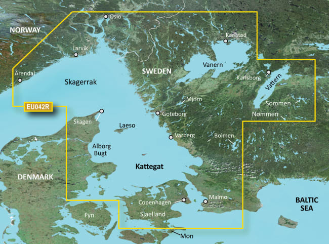 Bluechart Kart G3 Vision Oslo-Arendal-Malmø