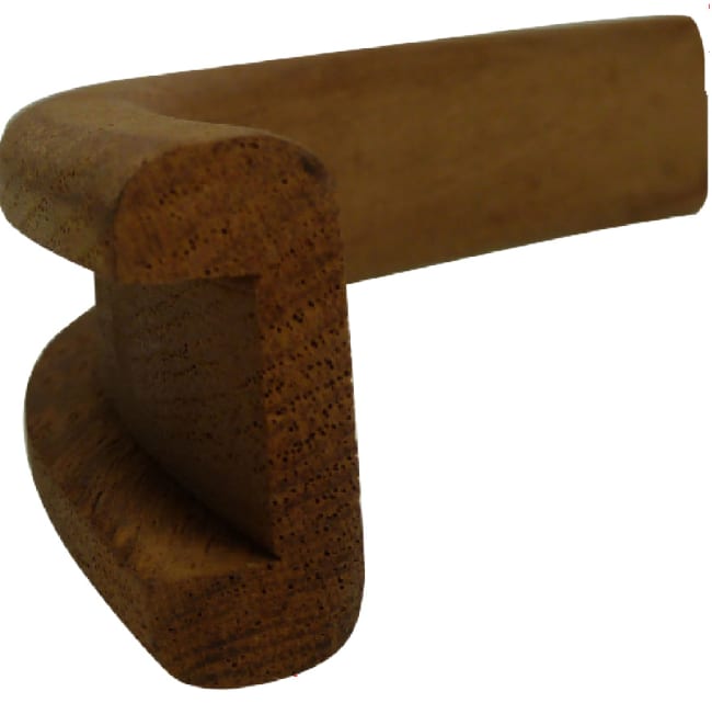 Teakhjørne Innvendig 12mm Teak
