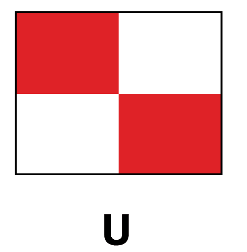Signalflagg U 45cm