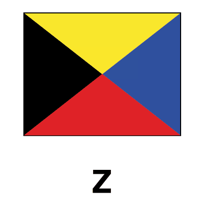 Signalflagg Z 45cm