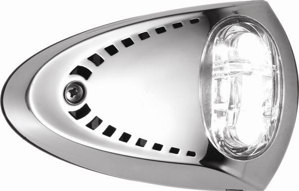 Attwood Bauglys Chrome LED 5W, 12V, 2stk