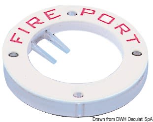 Fire Port ABS Hvit plast
