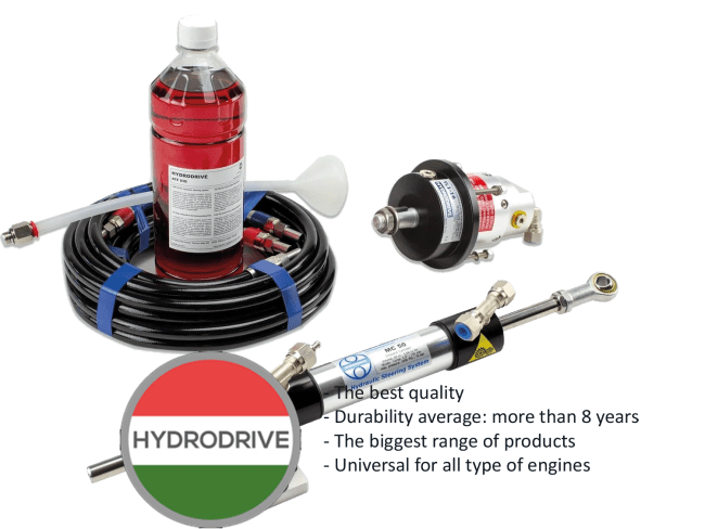 Hydrodrive Hydraulisk styring Innenbord 25 fot m/Ventil