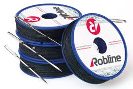 Taklegarn vokset 0,8mm navy 80 m m/nål