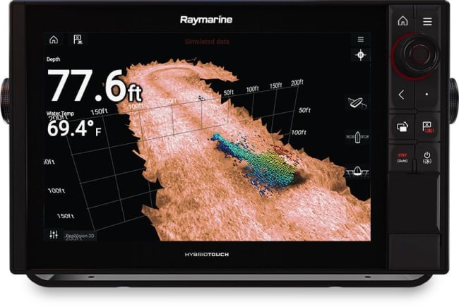 Raymarine AXIOM 12 Pro-RVX, m/ RV, 1KW ekkolodd og Nord Europa kart