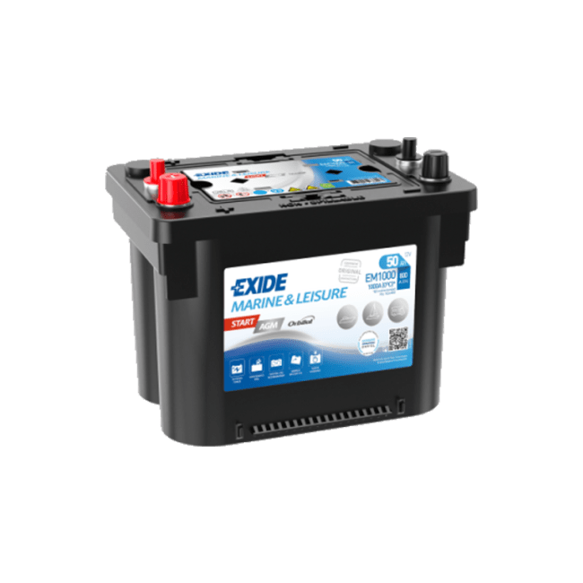 Exide EM1000 AGM startbatteri 50Ah