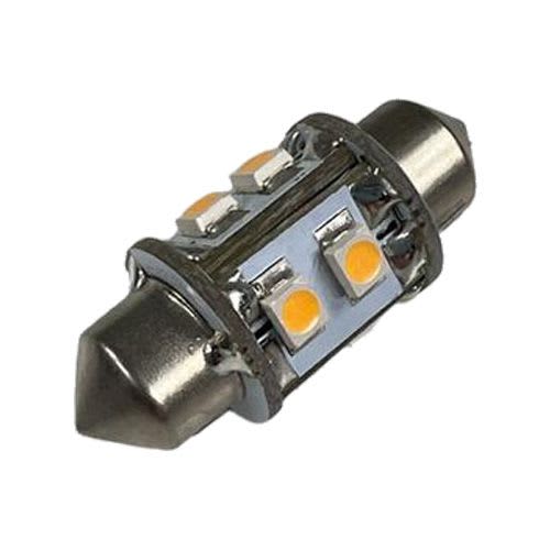 Nautilight LED Festoon pære Kaldhvit 12/24V 0,8W/31mm/Ø10