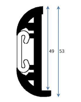 PVC Innleggslist C2082A 18,5m