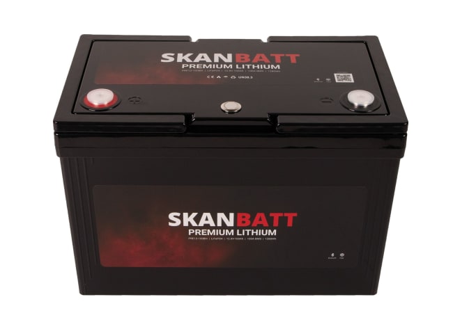 Skanbatt Premium Lithium 12V 100Ah 100A BMS Bluetooth Heat