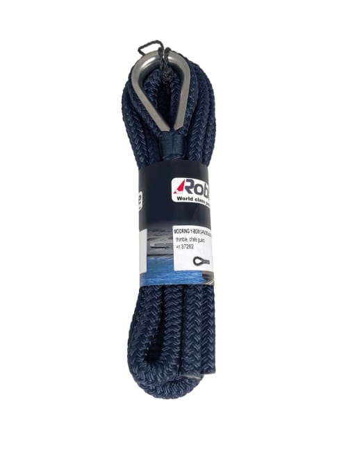 Fast flettet fortøyningsline mørkblå med syrefast kause 2-pakk