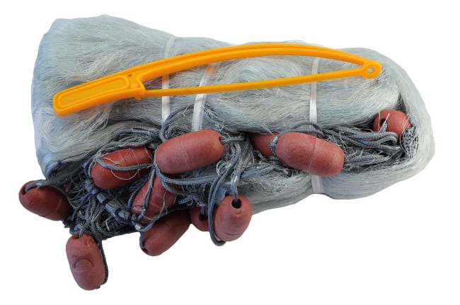 Makrellgarn 32mm 27,5x4 meter Grått