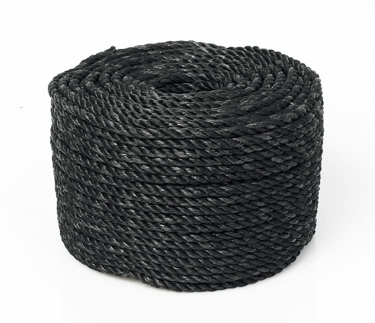 Teinetau 7mm 110m Sort