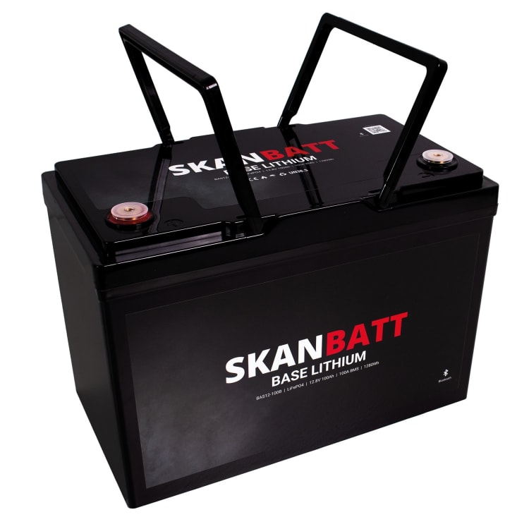 Skanbatt Base Lithium 12V 100Ah 100A BMS Bluetooth