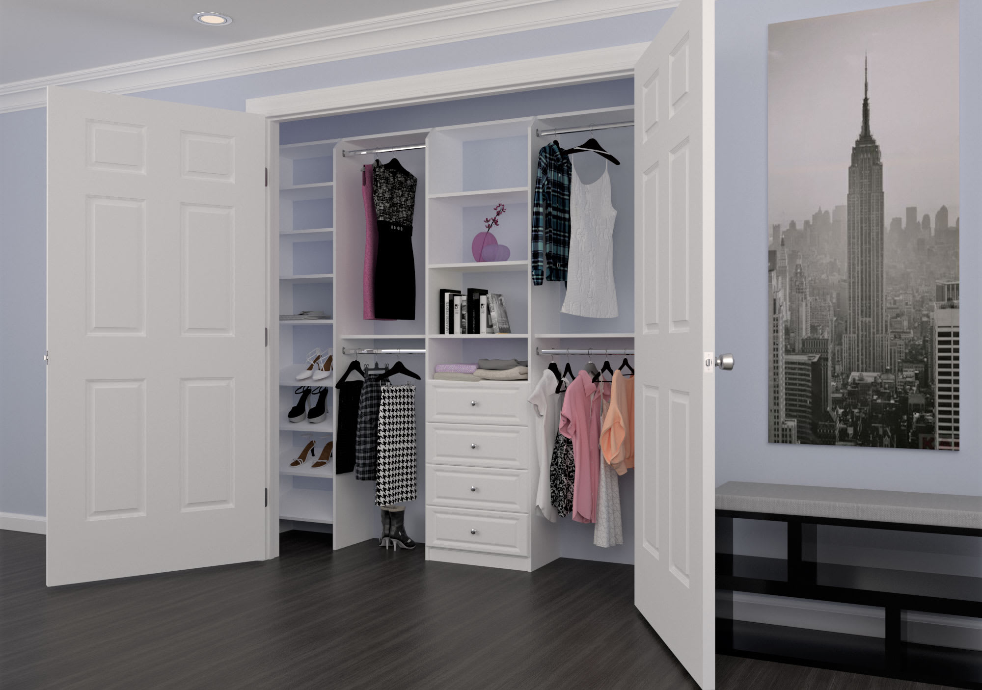Bedroom Reach-In Closet