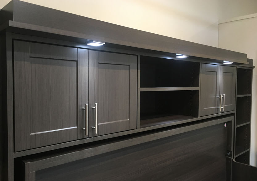 Under-cabinet lighting in custom cabinetry
