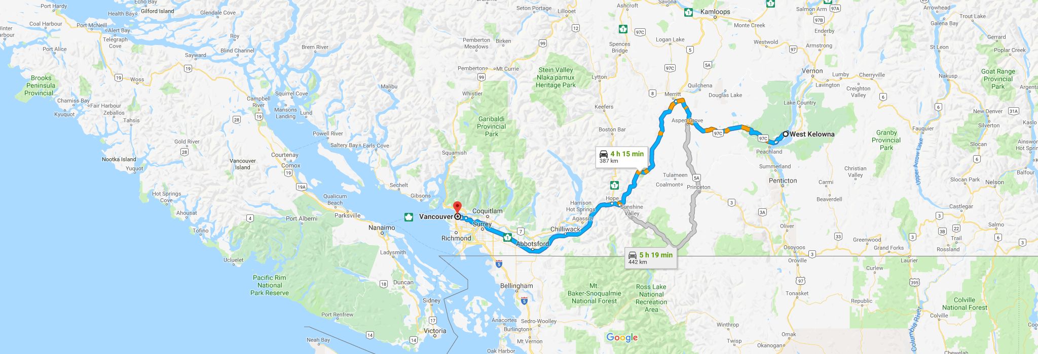 Map Moving From West Kelowna To Vancouver B9d384d897 