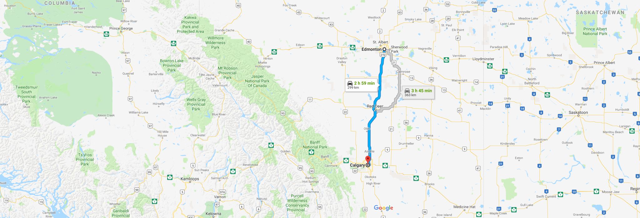 Map Moving From Edmonton To Calgary C5092af827 