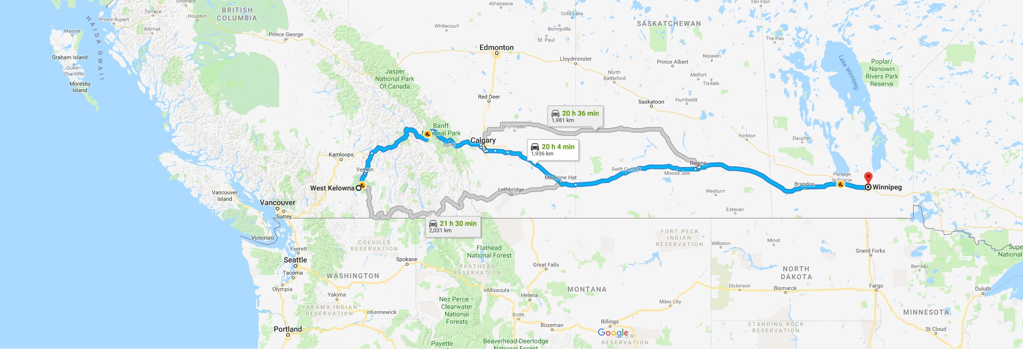 Map Moving From West Kelowna To Winnipeg 910eb96555 