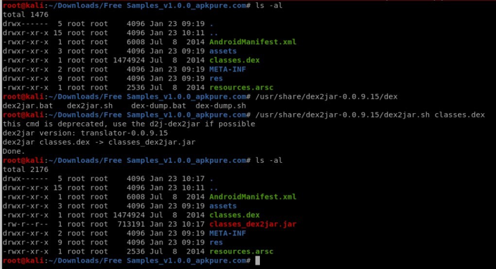 Fig-6 Converting .dex to .jar