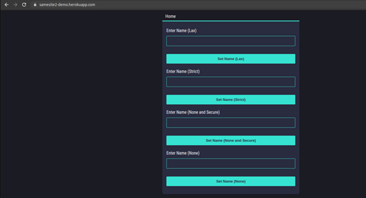 Second demonstration application