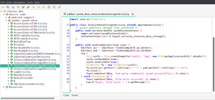 Figure 4: Source code review