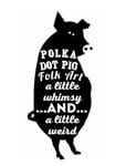 Polka Dot Pig Folk Art