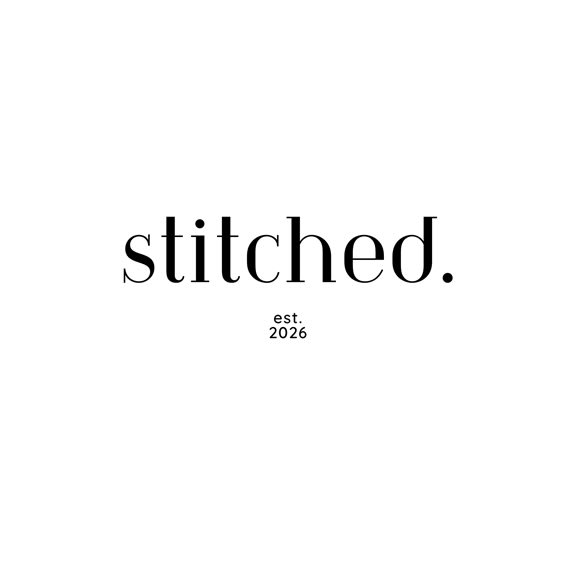 Stitched.