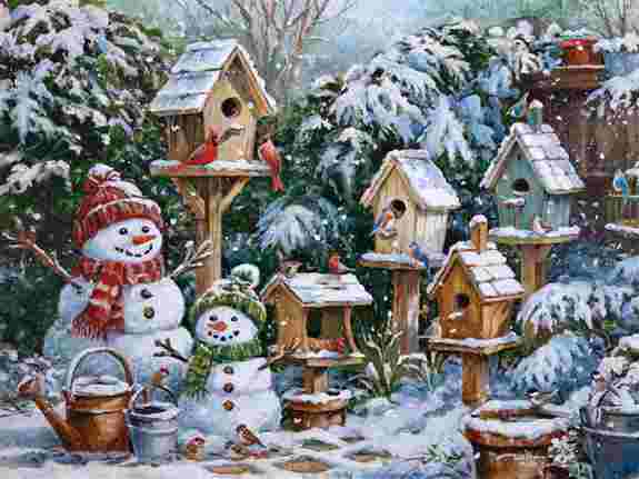 A Smoky Mountain Christmas 550 piece puzzle